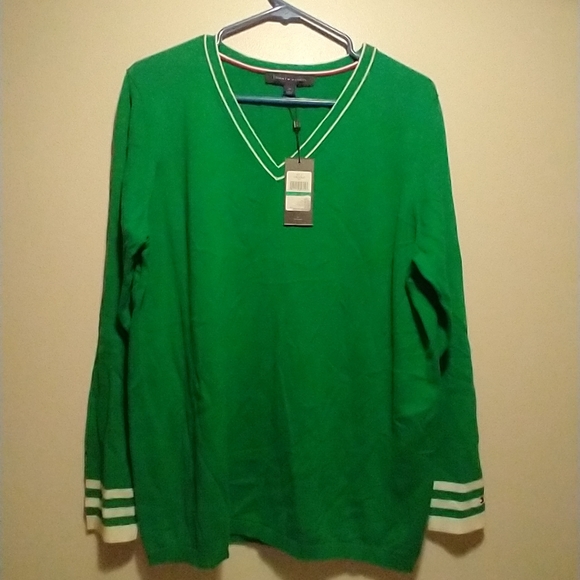 tommy hilfiger jumper green